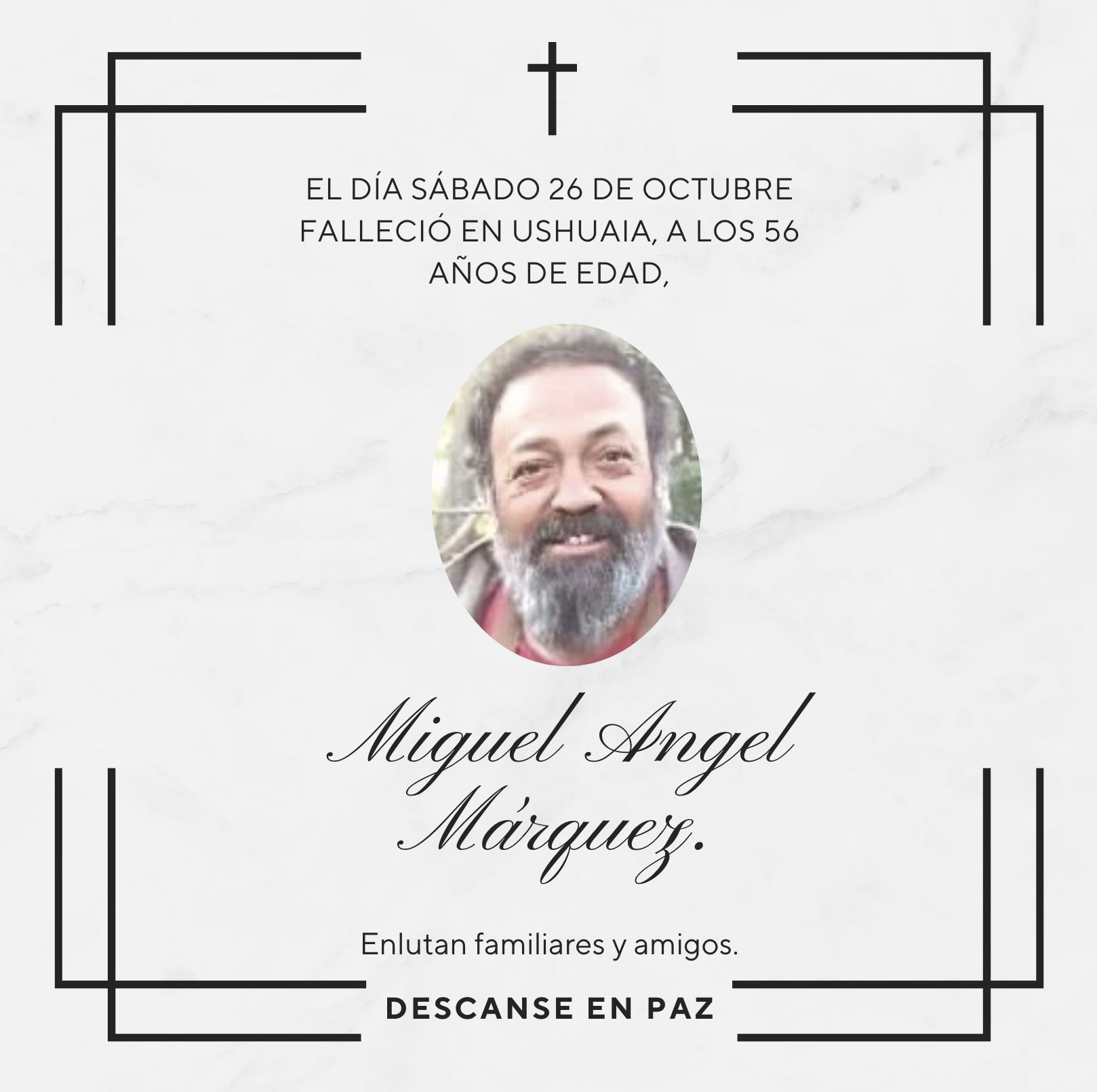 Fallecimiento | Miguel Angel Márquez