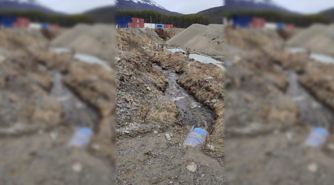 Fragmentos plásticos industriales contaminan tierra y cursos de agua en Ushuaia