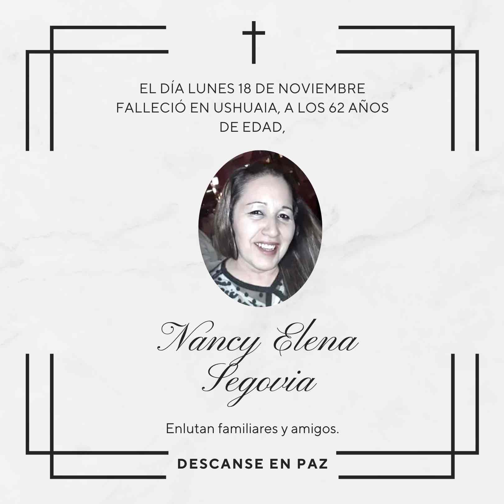 Fallecimiento | Nancy Elena Segovia