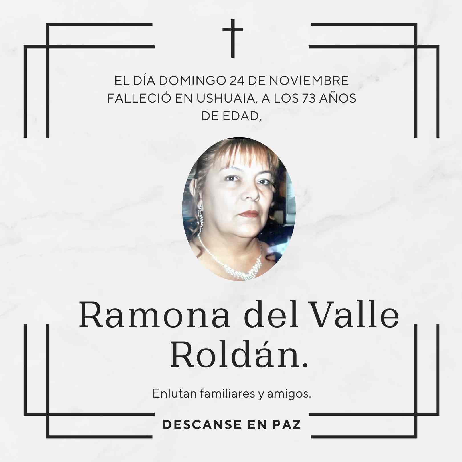 Fallecimiento | Ramona del Valle Roldán