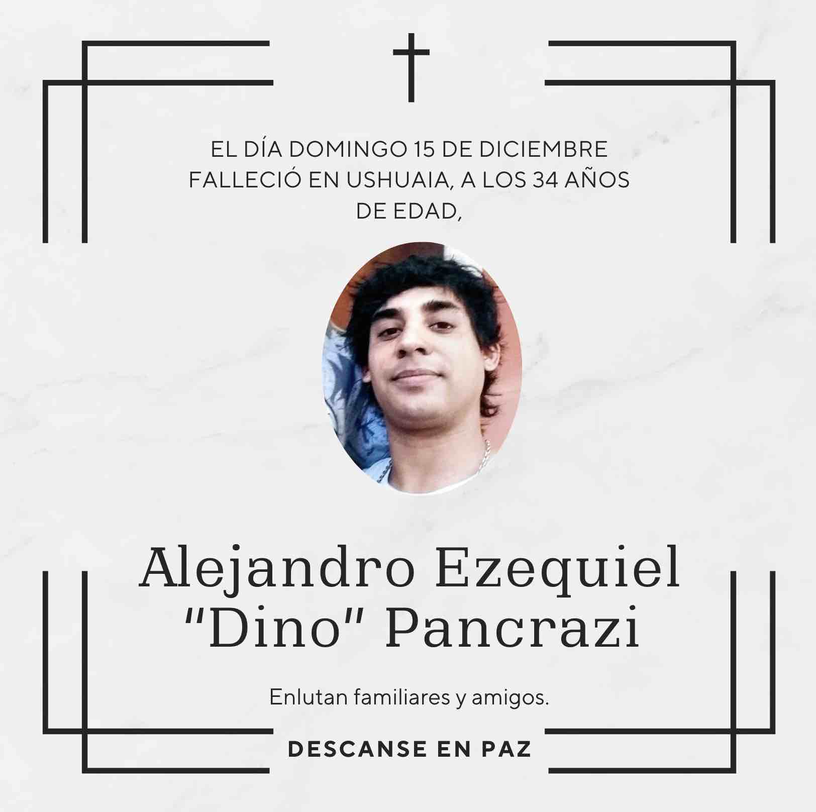 Fallecimiento | Alejandro Ezequiel Pancrazi