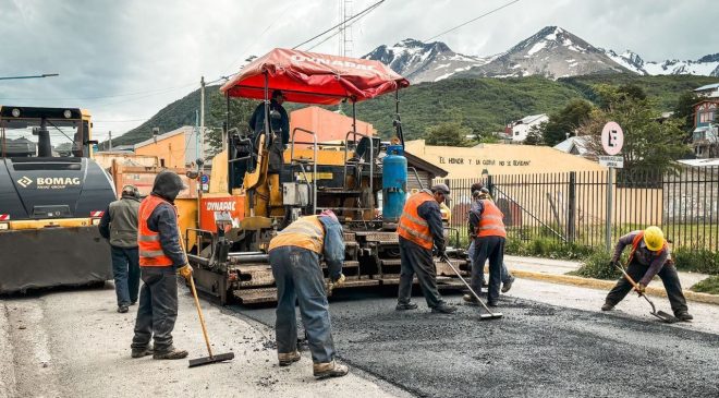 Continúan las obras viales en Kuanip, Magallanes y el barrio Mirador de los Andes