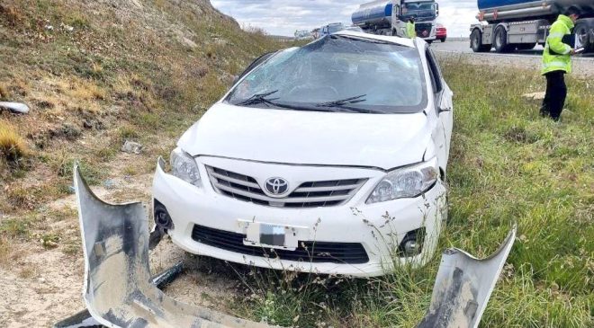 Vacaciones frustradas: familia de Ushuaia volcó en la Ruta 3