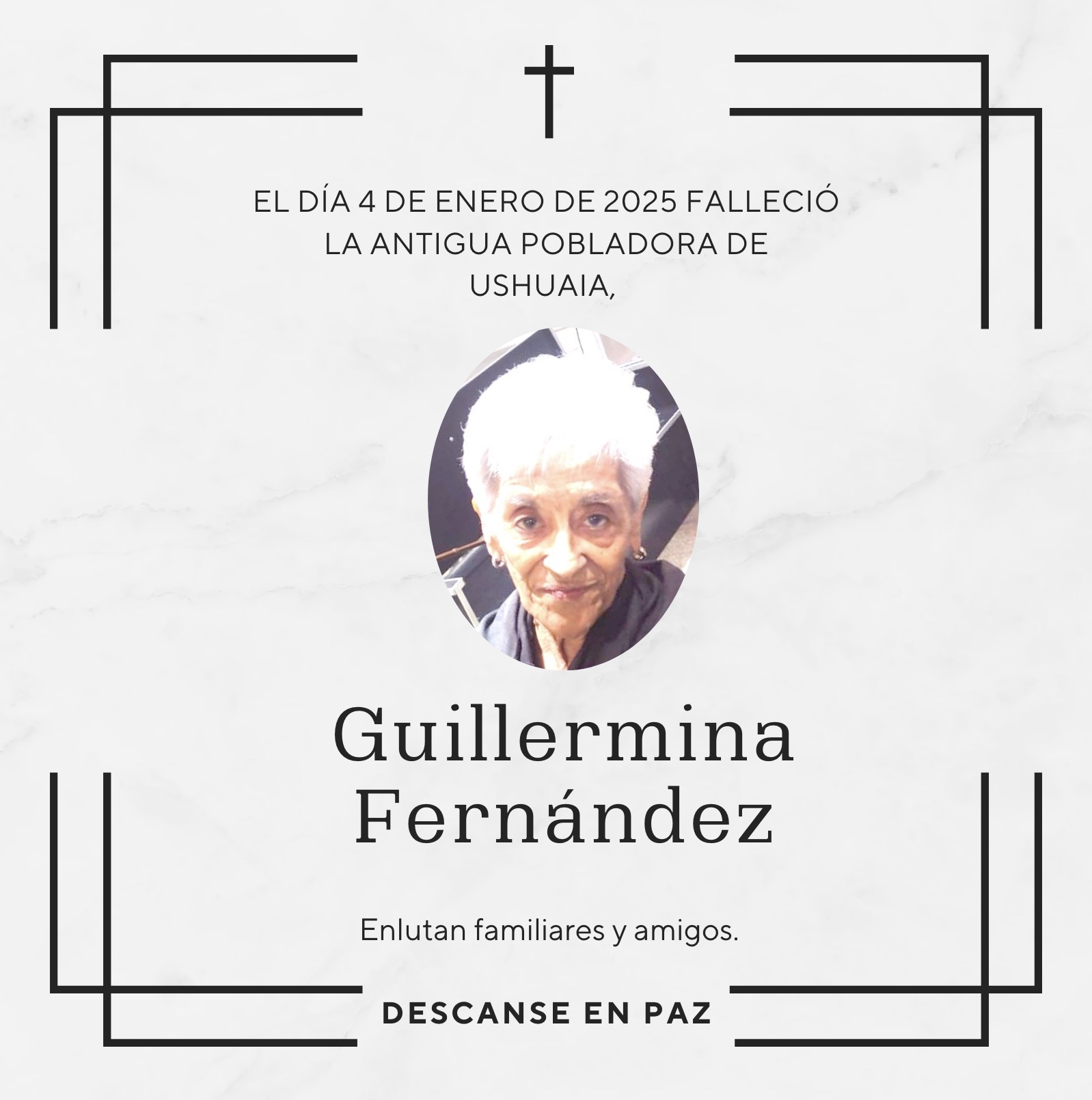 Fallecimiento | Guillermina Fernández