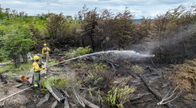 Se encuentra controlado el incendio forestal declarado en Estancia San Justo