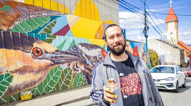 Un nuevo mural se luce en la zona céntrica de la ciudad