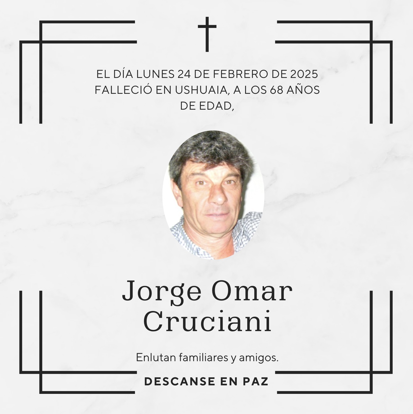 Fallecimiento | Jorge Omar Cruciani