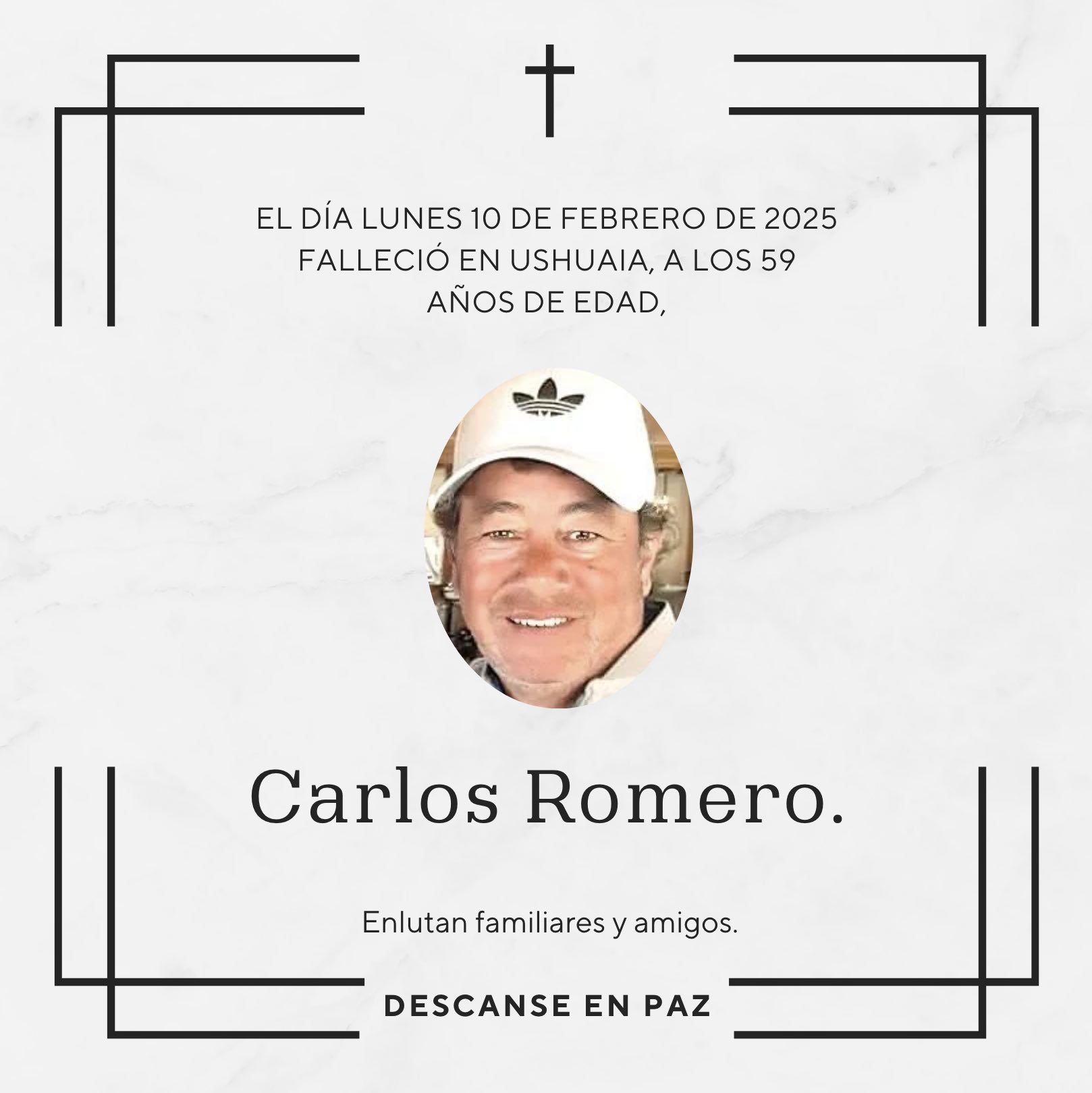 Fallecimiento | Carlos Romero.