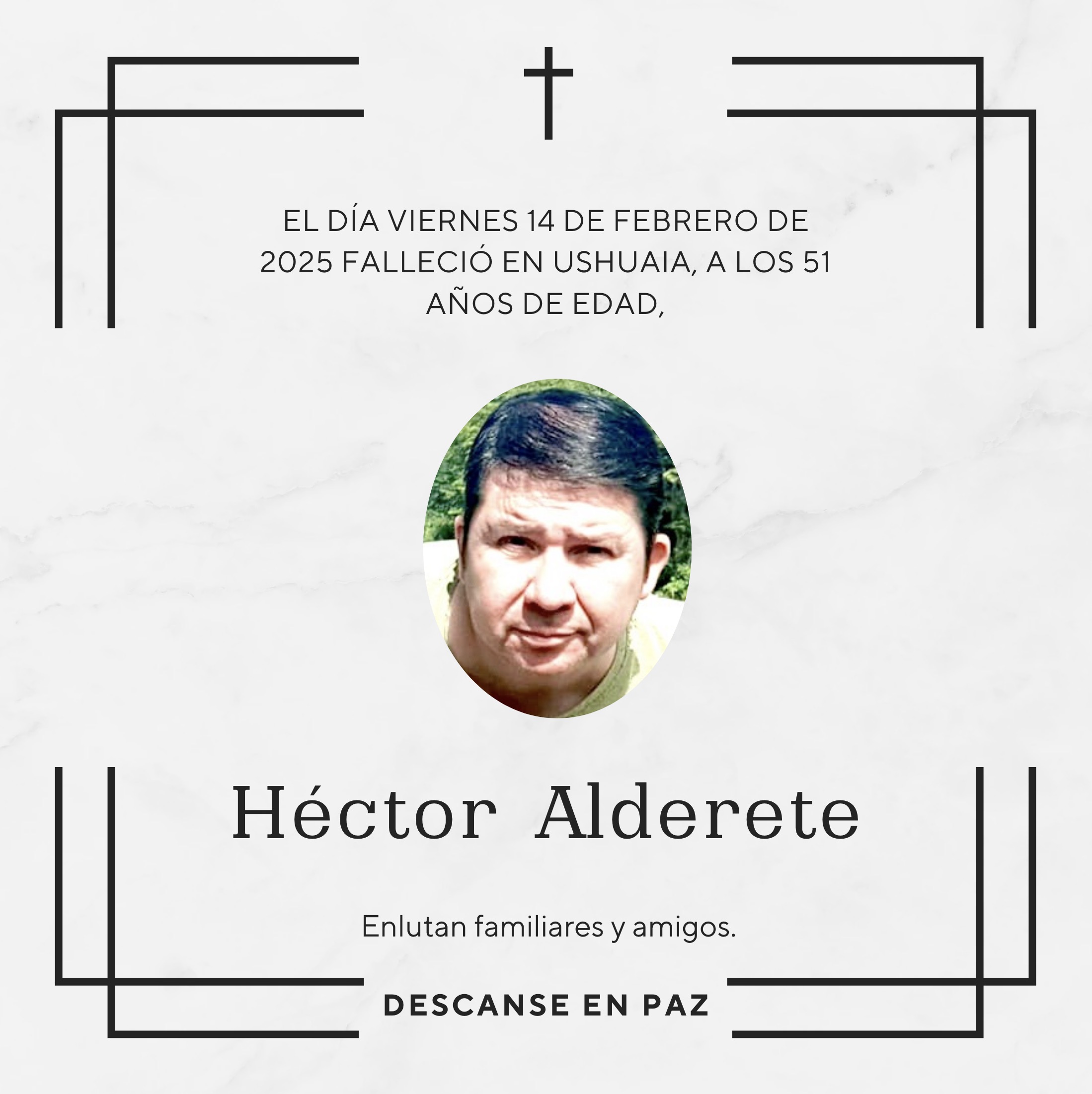 Fallecimiento | Héctor Alderete