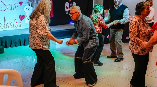 Adultos mayores festejaron San Valentín en el baile “Flechazo en el Tiempo”