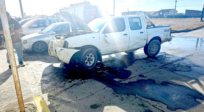 Chocó contra una vidriera por un supuesta falla en los frenos